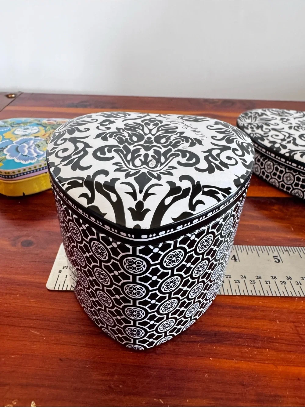 Brighton Heart Tin Box Lot of 3 Jewelry Keepsake Storage Boxes